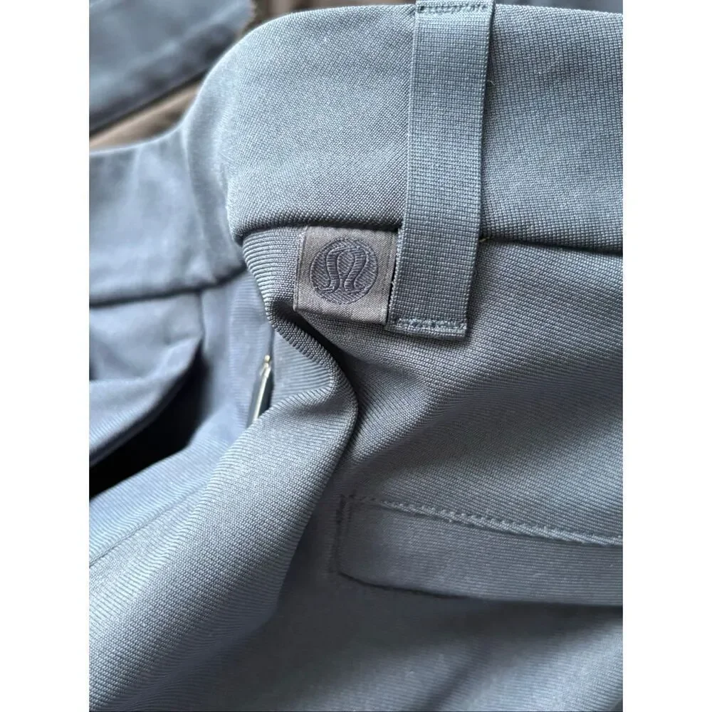 LULULEMON ABC Classic-Fit 5 Pocket Pant Warpstreme, navy $138 Sz 34 G3